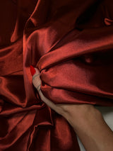 Stretch Crepe Back Satin Rust
