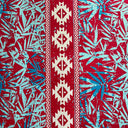 Cotton Barkcloth Areca Palm Tree Leaves Fabric