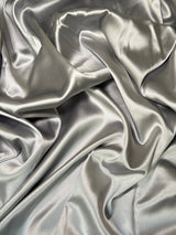 Stretch Crepe Back Satin Silver