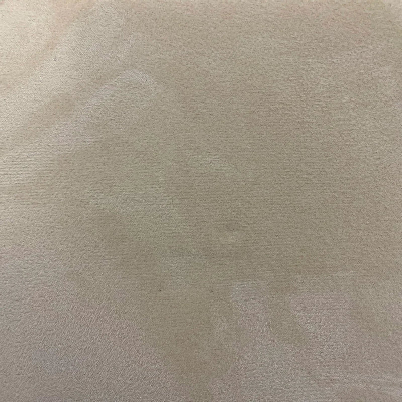 Sand Luxury Stretch Suede Foam Backed Fabric,