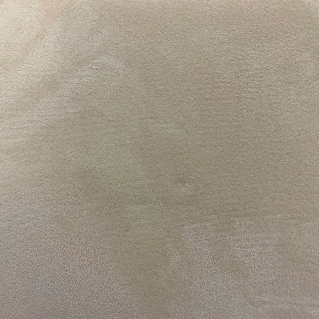 Sand Luxury Stretch Suede Foam Backed Fabric,