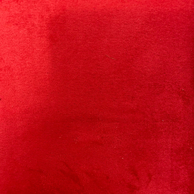 Crimson Luxury Stretch Suede Foam Backed Fabric,