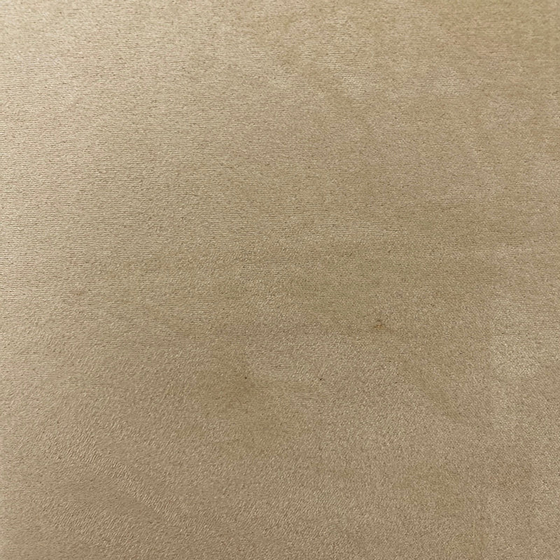 Beige Luxury Stretch Suede Foam Backed Fabric,