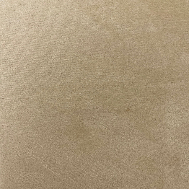 Beige Luxury Stretch Suede Foam Backed Fabric,