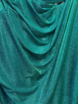 Teal Green Stretch Metallic Lurex