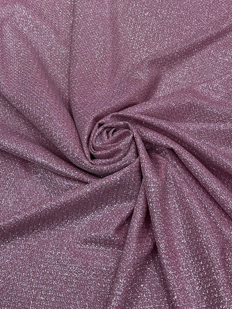 Shimmery Metallic Brocade Pink