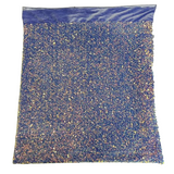 Sequins Embroidered Stretch Velvet Rodeo Fabric - 100 Percent Polyester Fabric, 2-Way Stretch, 60" Width, Sequins 54" Width, Multiple Colors (1 Yard)