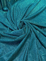 Teal Green Stretch Metallic Lurex