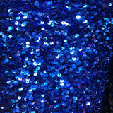 Sequins Embroidered Stretch Velvet Rodeo Fabric - 100 Percent Polyester Fabric, 2-Way Stretch, 60" Width, Sequins 54" Width, Multiple Colors (1 Yard)