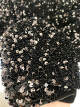 Stretch Sequin Velvet Black