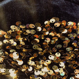 Sequins Embroidered Stretch Velvet Rodeo Fabric - 100 Percent Polyester Fabric, 2-Way Stretch, 60" Width, Sequins 54" Width, Multiple Colors (1 Yard)
