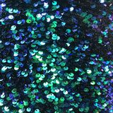 Sequins Embroidered Stretch Velvet Rodeo Fabric - 100 Percent Polyester Fabric, 2-Way Stretch, 60" Width, Sequins 54" Width, Multiple Colors (1 Yard)