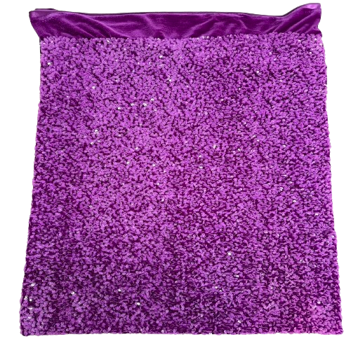 Sequins Embroidered Stretch Velvet Rodeo Fabric - 100 Percent Polyester Fabric, 2-Way Stretch, 60" Width, Sequins 54" Width, Multiple Colors (1 Yard)