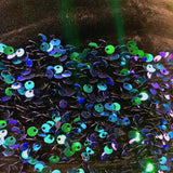 Sequins Embroidered Stretch Velvet Rodeo Fabric - 100 Percent Polyester Fabric, 2-Way Stretch, 60" Width, Sequins 54" Width, Multiple Colors (1 Yard)