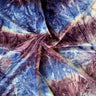 Tie Dye Stretch Velvet Fabric - 4-Way Stretch, 60" Width, 360 GSM (1 Yard)