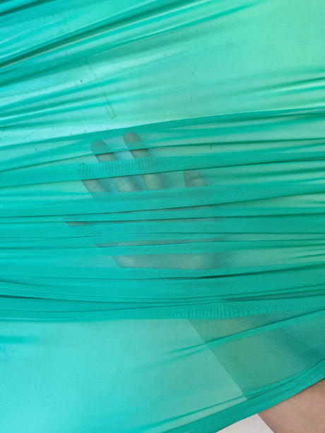 Mint Green 4-Way Stretch Power Mesh