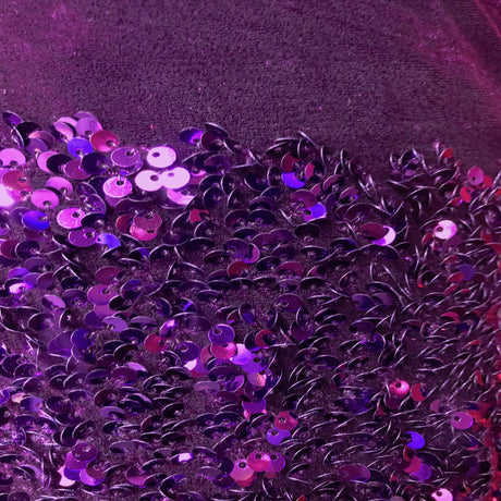 Sequins Embroidered Stretch Velvet Rodeo Fabric - 100 Percent Polyester Fabric, 2-Way Stretch, 60" Width, Sequins 54" Width, Multiple Colors (1 Yard)