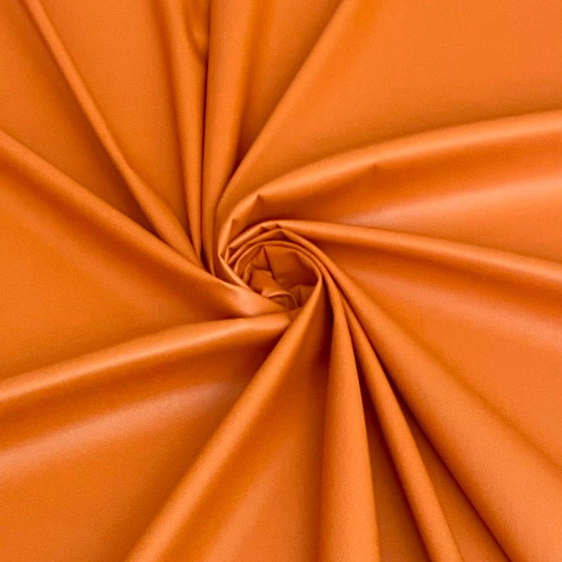 Orange Stretch Faux Leather
