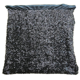 Sequins Embroidered Stretch Velvet Rodeo Fabric - 100 Percent Polyester Fabric, 2-Way Stretch, 60" Width, Sequins 54" Width, Multiple Colors (1 Yard)