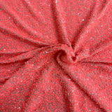 Sequins Embroidered Stretch Velvet Rodeo Fabric - 100 Percent Polyester Fabric, 2-Way Stretch, 60" Width, Sequins 54" Width, Multiple Colors (1 Yard)