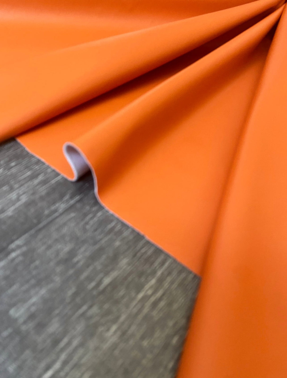 Orange Stretch Faux Leather