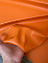 Orange Stretch Faux Leather