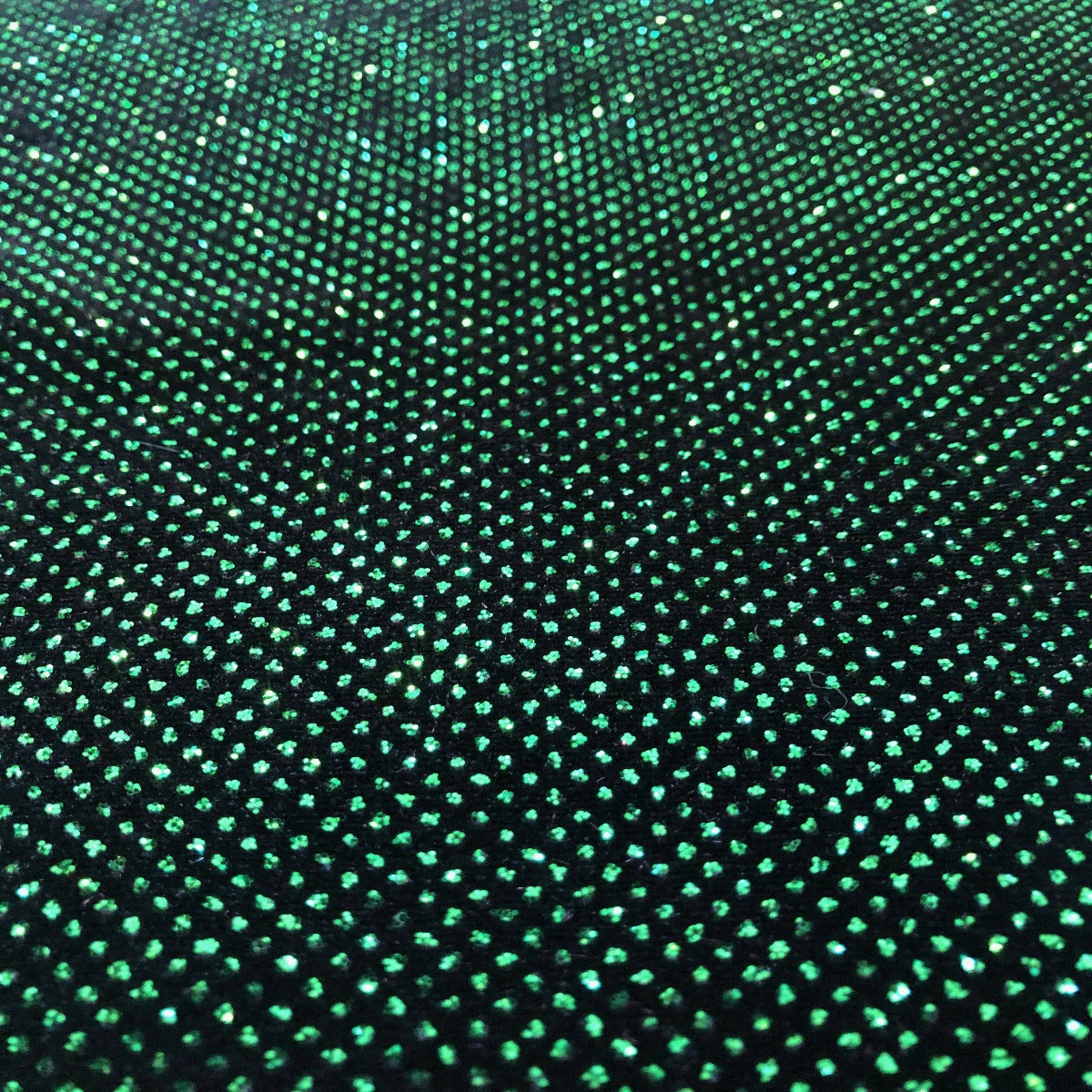 Sparkle Glitter Lurex Stretch Velvet Fabric - Iridescent Silver, Glitter Dots, 54" Width (1 Yard)