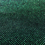 Sparkle Glitter Lurex Stretch Velvet Fabric - Iridescent Silver, Glitter Dots, 54" Width (1 Yard)