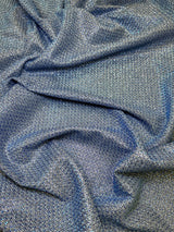 Shimmery Metallic Brocade Baby Blue