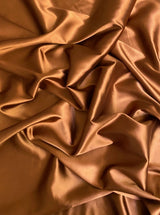 Rust Stretch Silk Charmeuse
