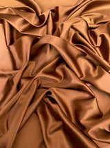 Rust Stretch Silk Charmeuse