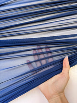 4-Way Stretch Power Mesh Indigo Blue