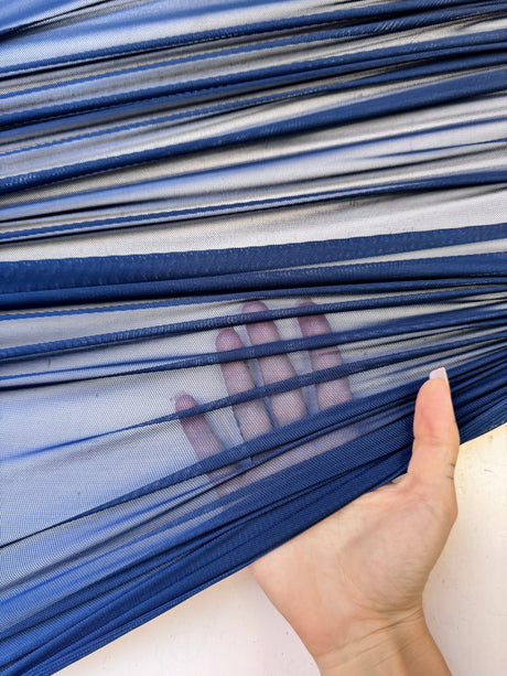 4-Way Stretch Power Mesh Indigo Blue
