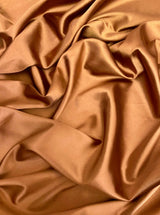 Rust Stretch Silk Charmeuse