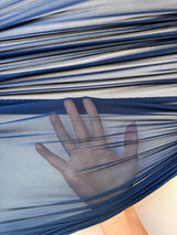 4-Way Stretch Power Mesh Indigo Blue
