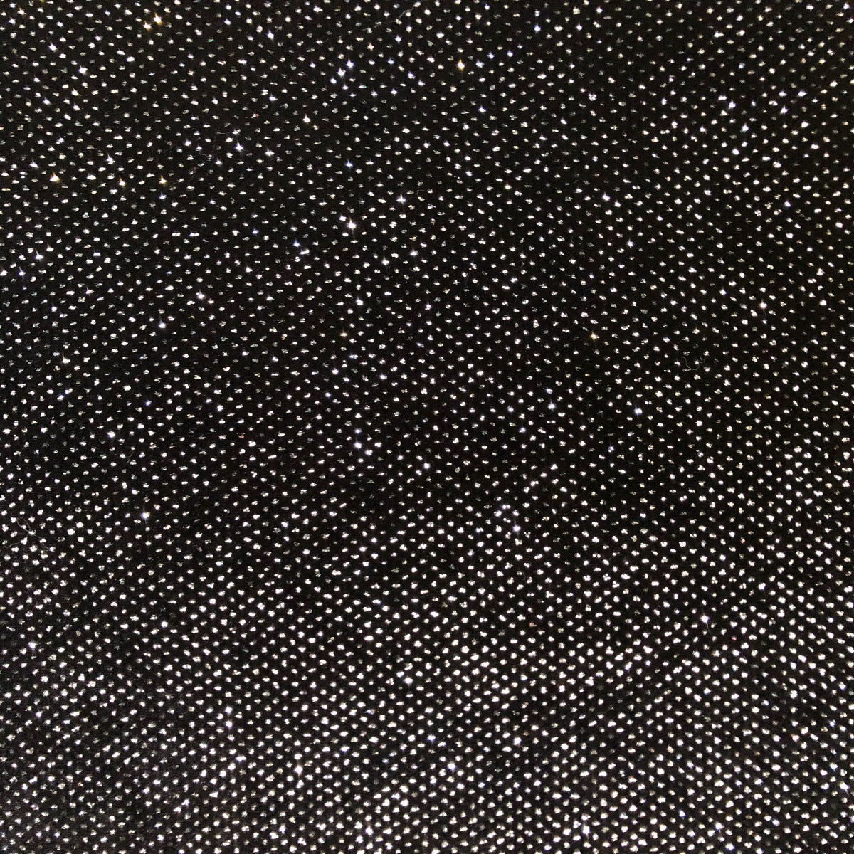 Sparkle Glitter Lurex Stretch Velvet Fabric - Iridescent Silver, Glitter Dots, 54" Width (1 Yard)