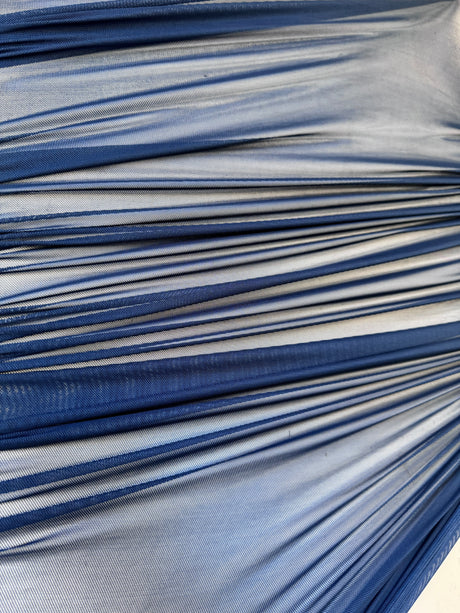 4-Way Stretch Power Mesh Indigo Blue
