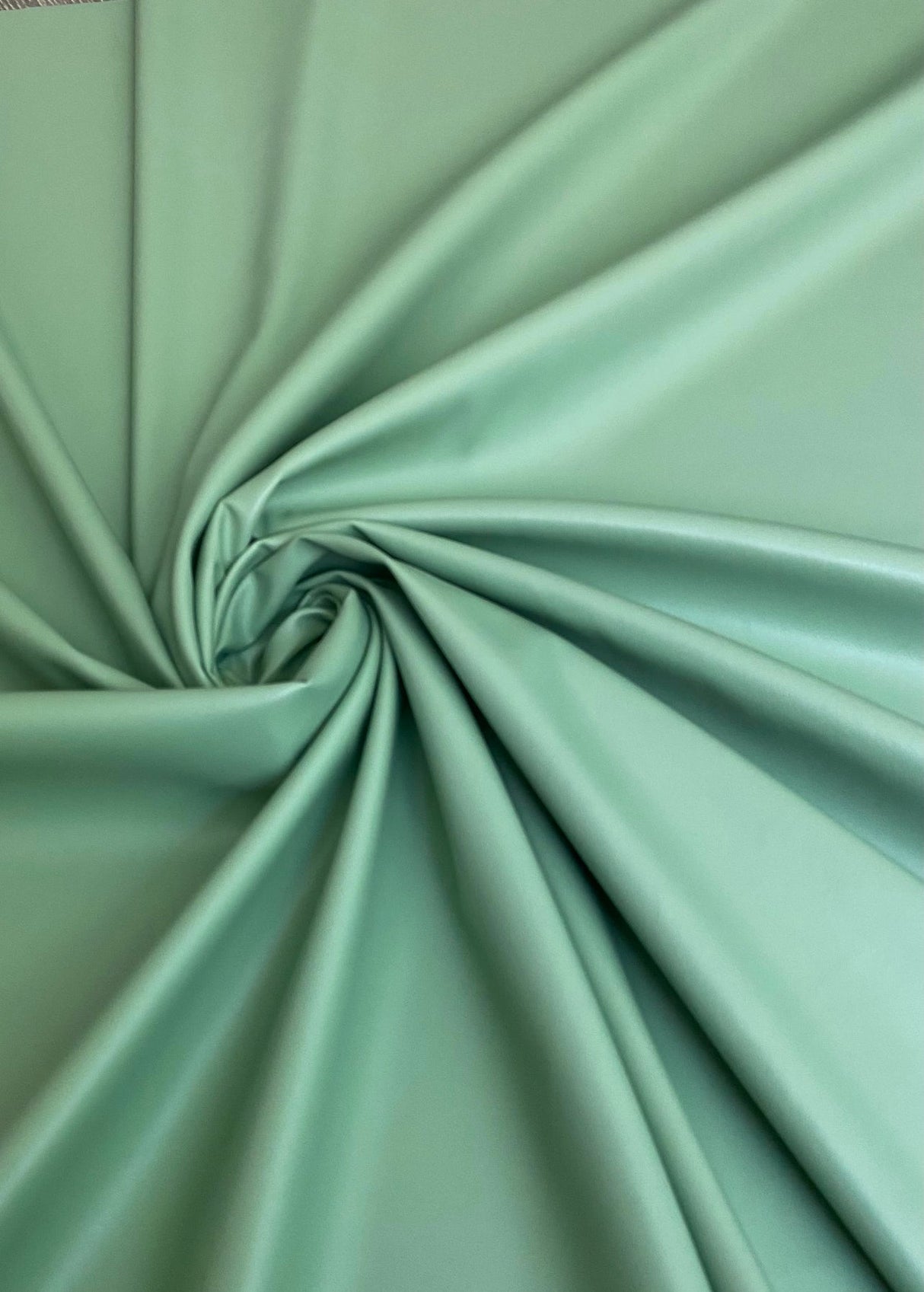 Stretch Faux Leather Sage Green