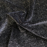 Glitter Lurex Stretch Velvet Fabric