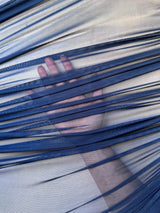 4-Way Stretch Power Mesh Indigo Blue