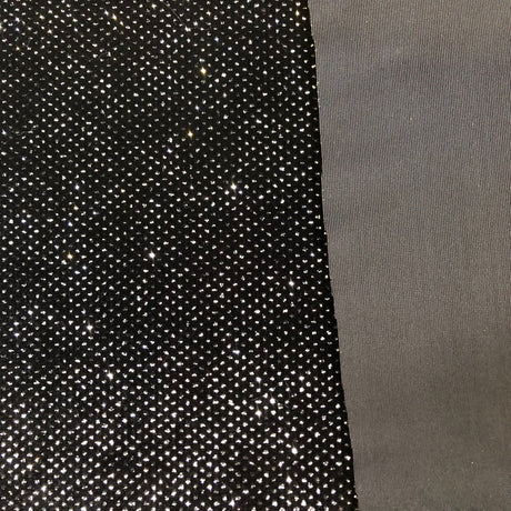 Glitter Lurex Stretch Velvet Fabric