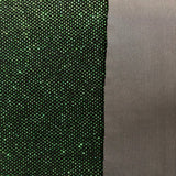 Sparkle Glitter Lurex Stretch Velvet Fabric - Iridescent Silver, Glitter Dots, 54" Width (1 Yard)