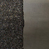 Sparkle Glitter Lurex Stretch Velvet Fabric - Iridescent Silver, Glitter Dots, 54" Width (1 Yard)
