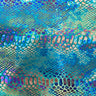 Holographic Tie Dye Taipan Snake Skin Nylon Spandex Fabric - Holographic Tie Dye Snake Skin, 60" Width (1 Yard)