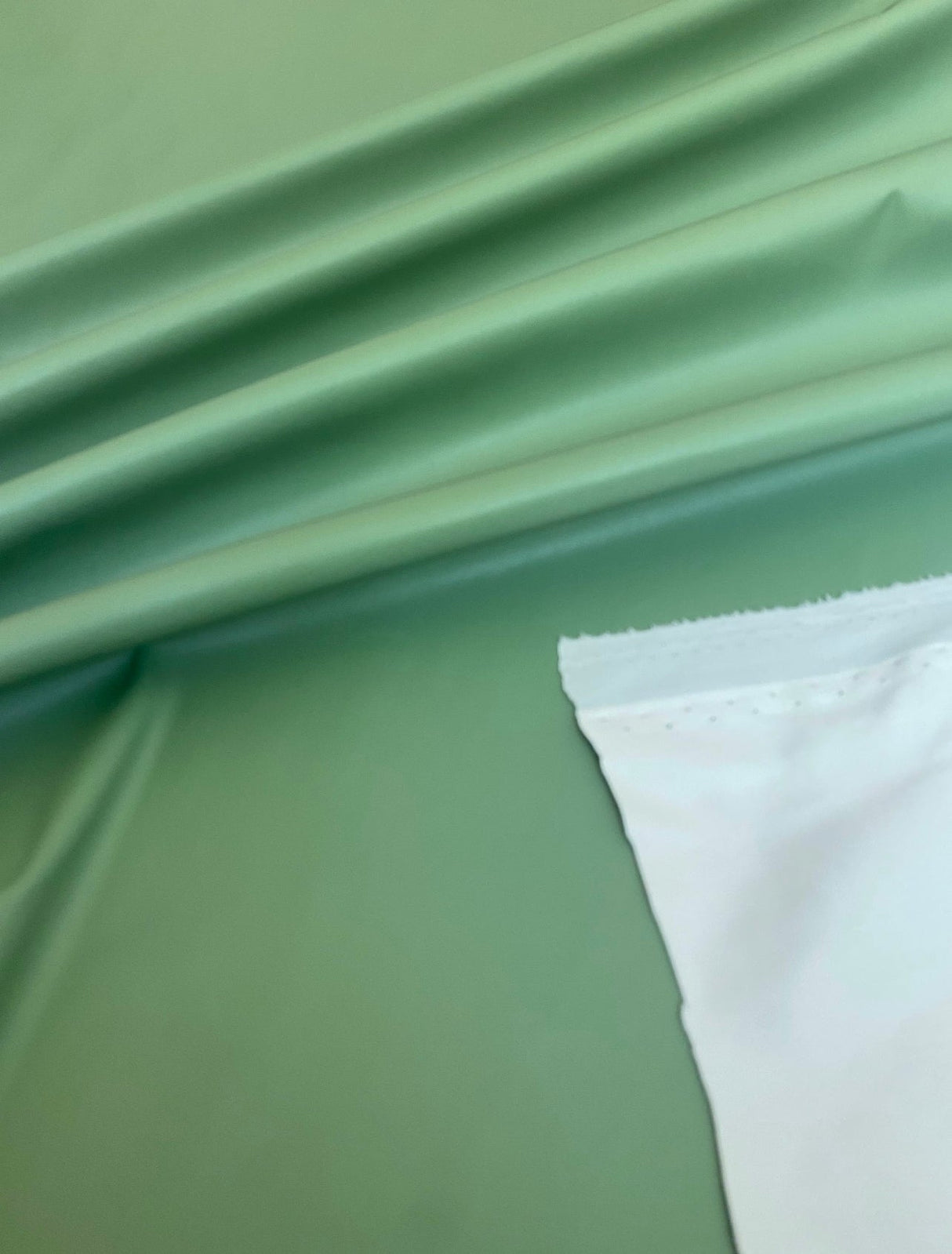 Stretch Faux Leather Sage Green
