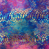 Holographic Tie Dye Taipan Snake Skin Nylon Spandex Fabric - Holographic Tie Dye Snake Skin, 60" Width (1 Yard)