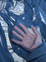 4-Way Stretch Power Mesh Indigo Blue