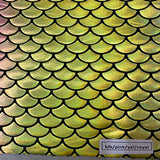 Poly Spandex Mermaid Foil Fabric 60" Multi Color