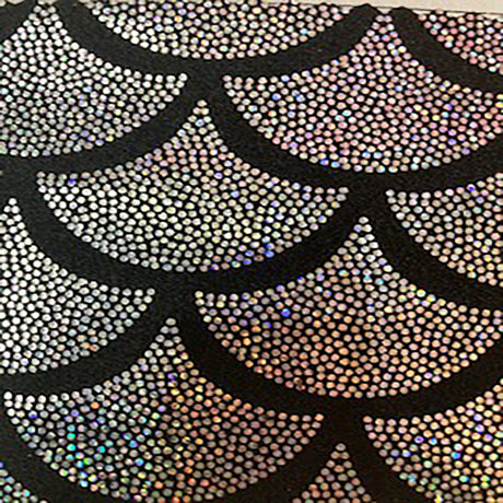 Hologram Nylon Spandex Fabric Jumbo Shell 60"