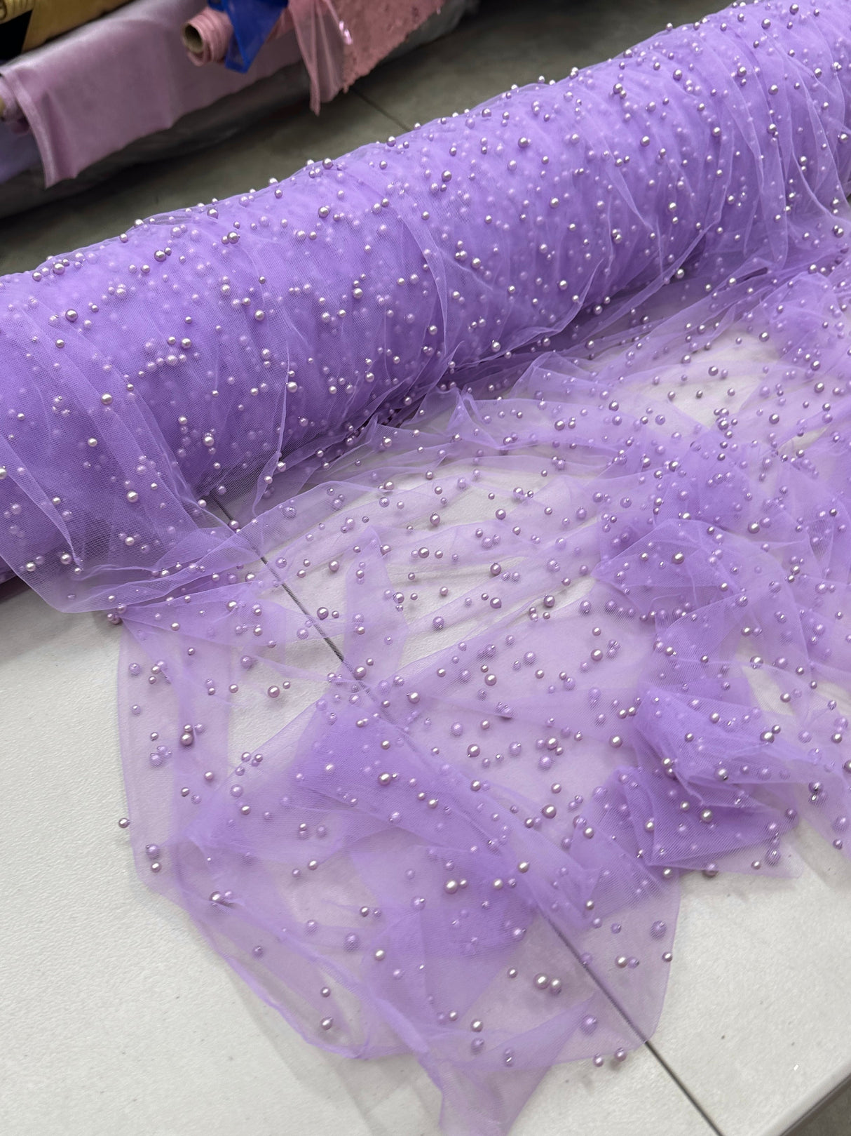 Pearl Tulle Lavender
